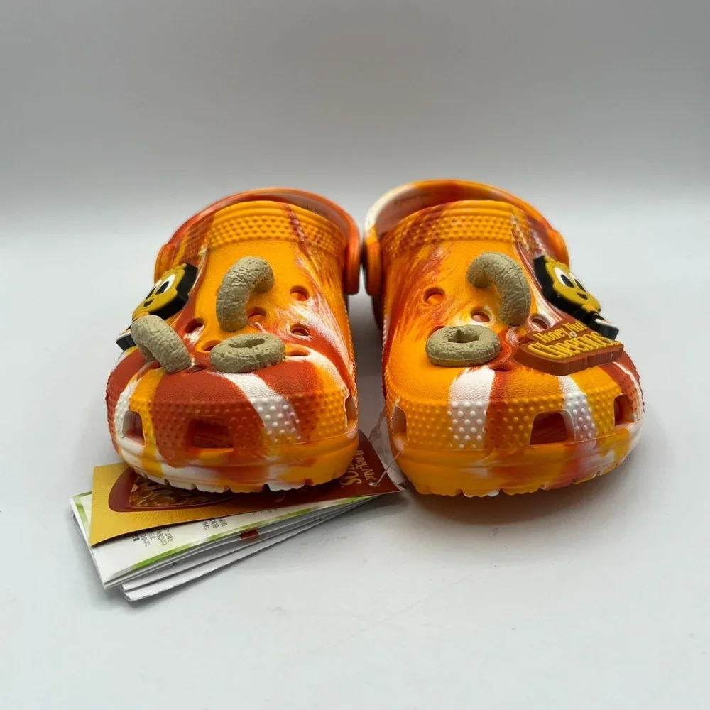 Crocs Classic Honey Nut Cheerios Clog Toddler C10 Orange Marble 207930-846 New